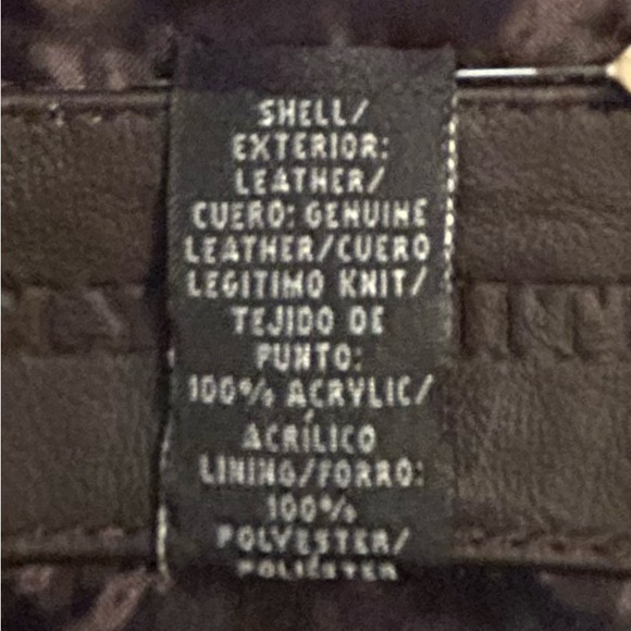 NWOT Chocolate Brown Genuine Leather & Sweater Jacket size XL - Picture 13 of 13